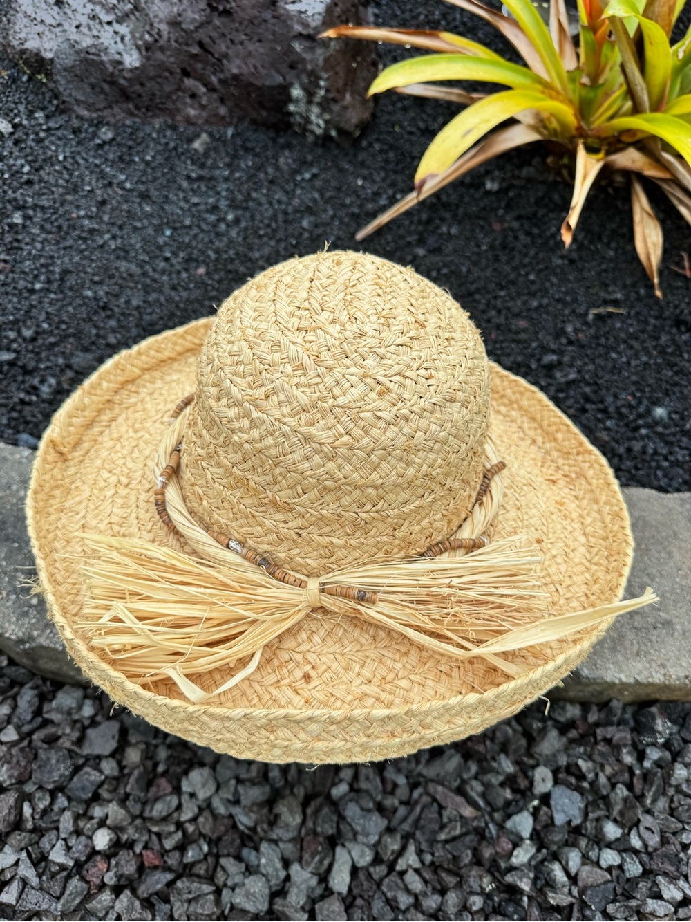 Scala Collection Raffia Straw Sun Hat Beach Resort Boho One Size